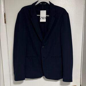 Zara Men's Midnight Blue Sport Coat Size 42 NWT.